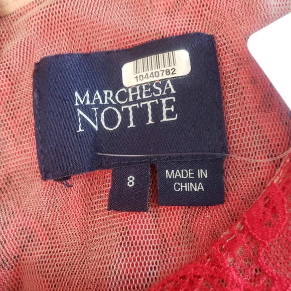 Marchesa Notte Red Diane Dress size 8 - Picture 4 of 12